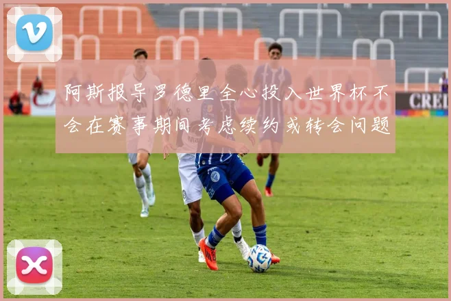 阿斯报导罗德里全心投入世界杯不会在赛事期间考虑续约或转会问题